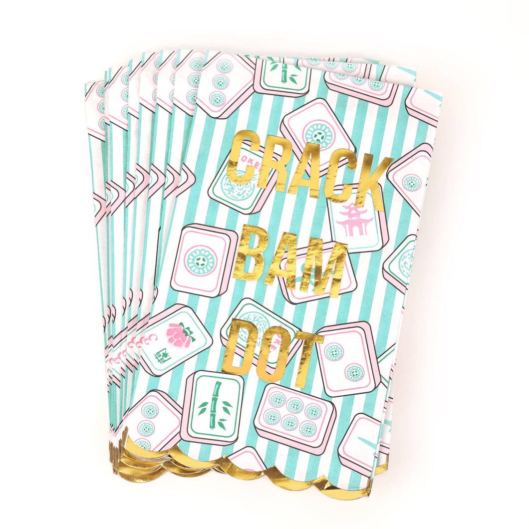 8 Oak Lane - Mahjong Stripe Paper Guest Towel Packs