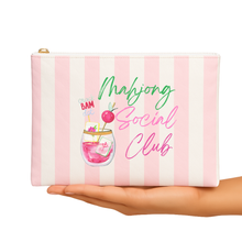 Load image into Gallery viewer, Mahjong Social Club Flat Zip Mahjong gift