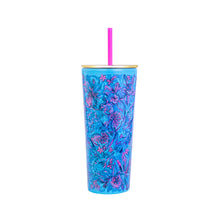 Load image into Gallery viewer, Lilly Pulitzer by Lifeguard Press - Tumbler with Straw, Shells N Bells