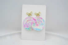 Load image into Gallery viewer, The Adorned Fox - Preppy Summer Floral Acrylic Earrings, Colorful, bright