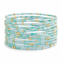 Load image into Gallery viewer, Lenny &amp; Eva - Confetti Beaded Bangle-Turquoise, Stacking Bracelets