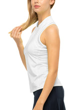 Load image into Gallery viewer, Lucky In Love - My Favorite Golf  Zip Tank - White