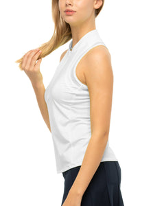 Lucky In Love - My Favorite Golf  Zip Tank - White