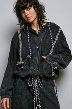 Load image into Gallery viewer, Vintage Washing Solid Laser Cut Thermal Knit Hoodies Top