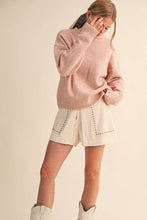 Load image into Gallery viewer, Contrast Scallop Knit Sweater