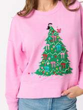 Load image into Gallery viewer, Shiraleah - ASST/8 CHRISTMAS TREE LADY RELAXED SWEATSHIRTS, PINK