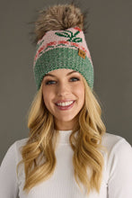 Load image into Gallery viewer, Panache Apparel Co. - Lt. Pink Cherry Pattern Pom Hat