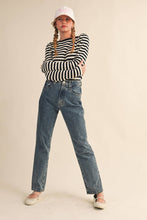 Load image into Gallery viewer, Striped Boatneck Sweater
