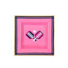 Load image into Gallery viewer, Jaye's Studio - Pickleballs Enameled Tori Trinket Tray - Pink &amp; Navy