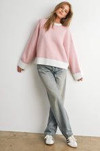 Load image into Gallery viewer, BUTTERMELON - Cozy Contrast Trim Sweater-BMW8575