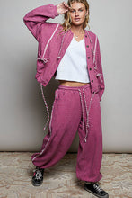 Load image into Gallery viewer, Vintage Washing Solid Laser Cut Thermal Knit Hoodies Top