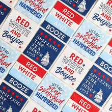 Load image into Gallery viewer, Slant Collections by Creative Brands - Beverage Napkins - Red White And Booze - 20ct