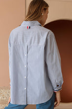 Load image into Gallery viewer, Jasmine Cotton Pinstripe Shirt