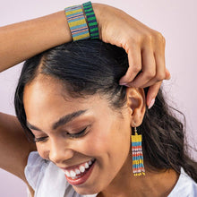 Load image into Gallery viewer, Alex Vertical Stripes Beaded Stretch Bracelet