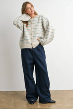 Load image into Gallery viewer, BUTTERMELON - Cozy Stripe Button-Up Cardigan- BMC8594