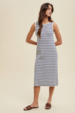 Load image into Gallery viewer, Striped Tank Sweater Midi Dress