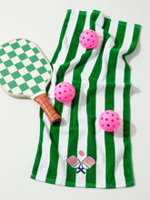 Load image into Gallery viewer, Paddles Stripe Pickleball Towel - Pink
