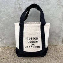 Load image into Gallery viewer, Sockprints - Mini Iconic Shopping Bag with Trim - Add Your Own Design
