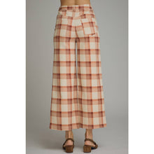 Load image into Gallery viewer, STYLE USA - NEW Plaid wide leg pants