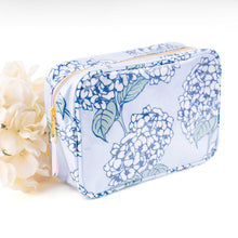 Load image into Gallery viewer, 8 Oak Lane - Hydrangea Stem Clear Coated Rectangular Cosmetic Case