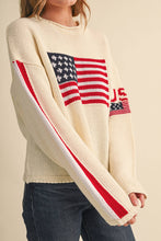 Load image into Gallery viewer, American Flag Knit Sweater