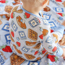 Load image into Gallery viewer, Sweet Stacks Convertible Zip Romper | Blue