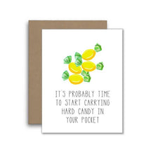 Load image into Gallery viewer, North Star Charm - Funny Old Age Birthday Card with Hard Candy Joke