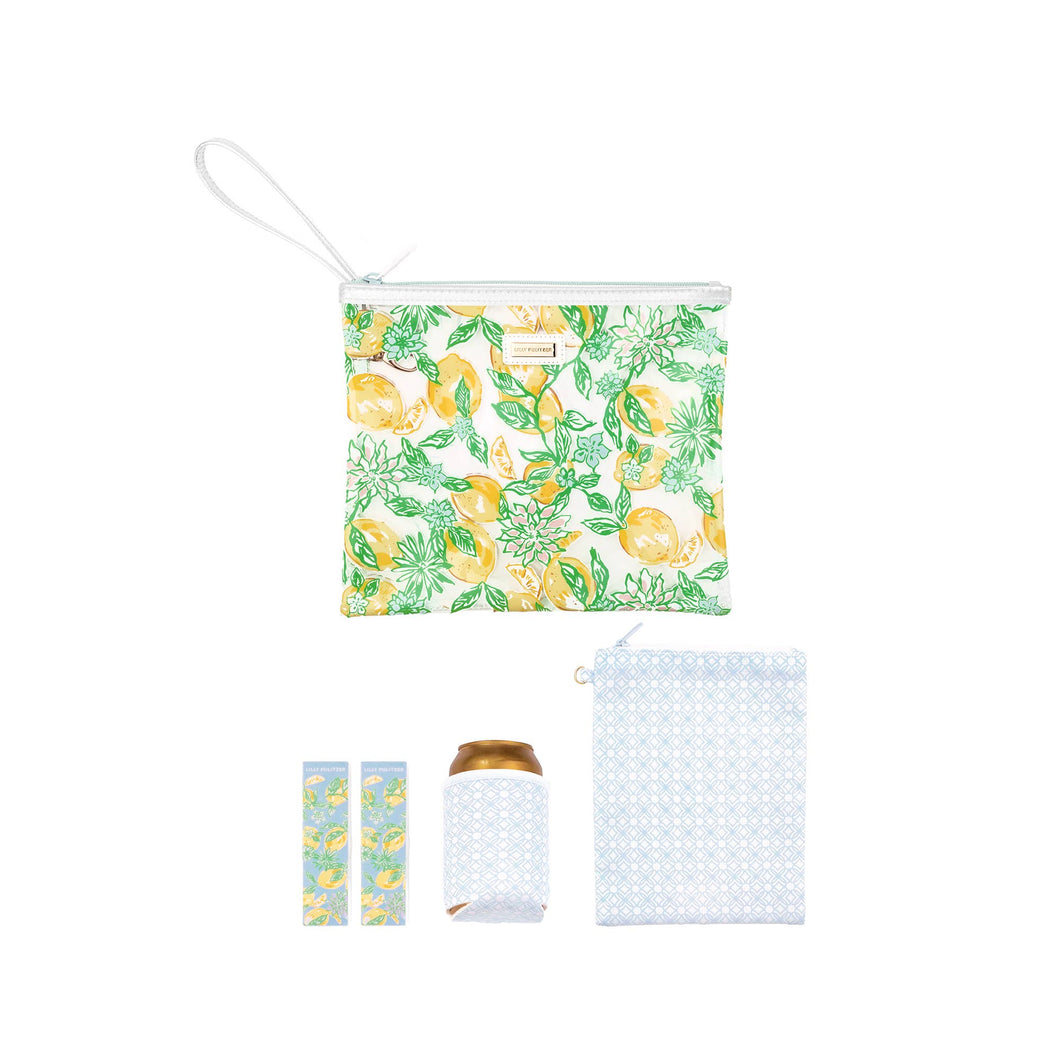 Lilly Pulitzer - Beach Day Pouch, Make Lemonade