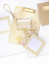 Load image into Gallery viewer, Lilly Pulitzer - Acrylic Note Set, Gold Caning