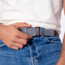 Load image into Gallery viewer, BILLYBELT - Elastic braided belt - Cool Gray