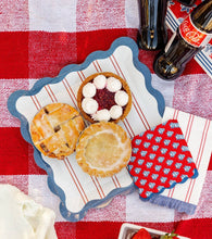 Load image into Gallery viewer, My Mind’s Eye - HAM1244 - Red Stripes Paper Plate - 11"