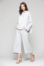Load image into Gallery viewer, Francine French Scuba Pearl Hoodie - Grey
