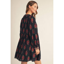 Load image into Gallery viewer, Floral Dress - Black