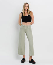 Load image into Gallery viewer, Vervet by Flying Monkey High Rise Wide Leg Jeans - Swamp