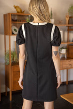 Load image into Gallery viewer, Contrast Band Detailed Accent Button Knit Dress