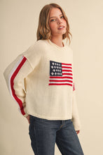 Load image into Gallery viewer, American Flag Knit Sweater