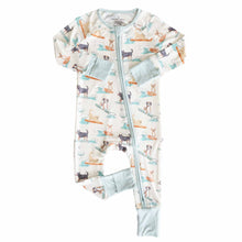 Load image into Gallery viewer, Paddle Pups Convertible Zip Romper