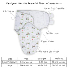 Load image into Gallery viewer, Golf A Round Baby Sleep Swaddle 100% Organic Cotton