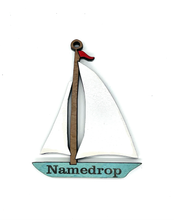 Load image into Gallery viewer, Room To Improve - Custom Sailboat Ornament