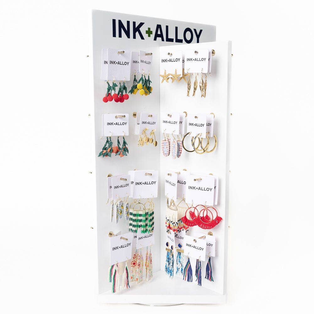 INK + ALLOY - White Spinner Display Stand