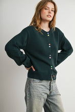 Load image into Gallery viewer, BUTTERMELON - Long Sleeve Buttoned Cropped Cardigan - BMC7906