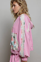 Load image into Gallery viewer, Double Gauze Front Pocket Printed Thermal Hooded Jacket
