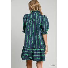 Load image into Gallery viewer, STYLE USA - Ribbon Scalloped Mini Dress