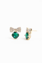 Load image into Gallery viewer, Violet &amp; Brooks - Bow Tie Crystal Post Earrings