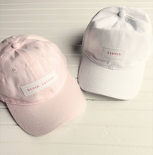 Load image into Gallery viewer, Seagate Studio - Custom Hand Stamped Coastal Pink Baseball Hat