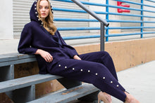 Load image into Gallery viewer, Joh Apparel - Francine French Scuba Pearl Hoodie: Burnt Orange / XS / 7425FT