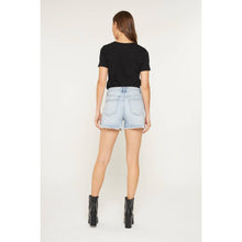 Load image into Gallery viewer, Mica Denim - SUPER HIGH SHORTS WITH FRAYED HEM