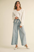 Load image into Gallery viewer, Washed Denim with Tie Front Pants