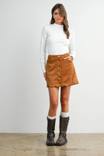 Load image into Gallery viewer, BUTTERMELON - Scallop Trim Button-Front Mini Skirt - BMS7859