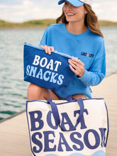 Load image into Gallery viewer, "BOAT SEASON" TOTE,IVORY